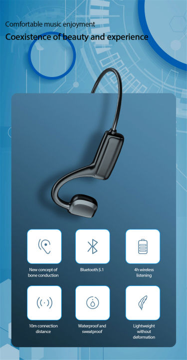 G1%20Bone%20Conduction%205.1%20Bluetooth%20Headset%20Wireless%20Ear-mounted%20Non-ear%20Sports%20Waterproof%20Headphone%20-%20Image%205
