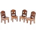 HarnezZ Wooden Mini Table Chair Set Toys Pretend Role Play Game Play House Kitchen Accessories Toy Set of 5 pcs. 