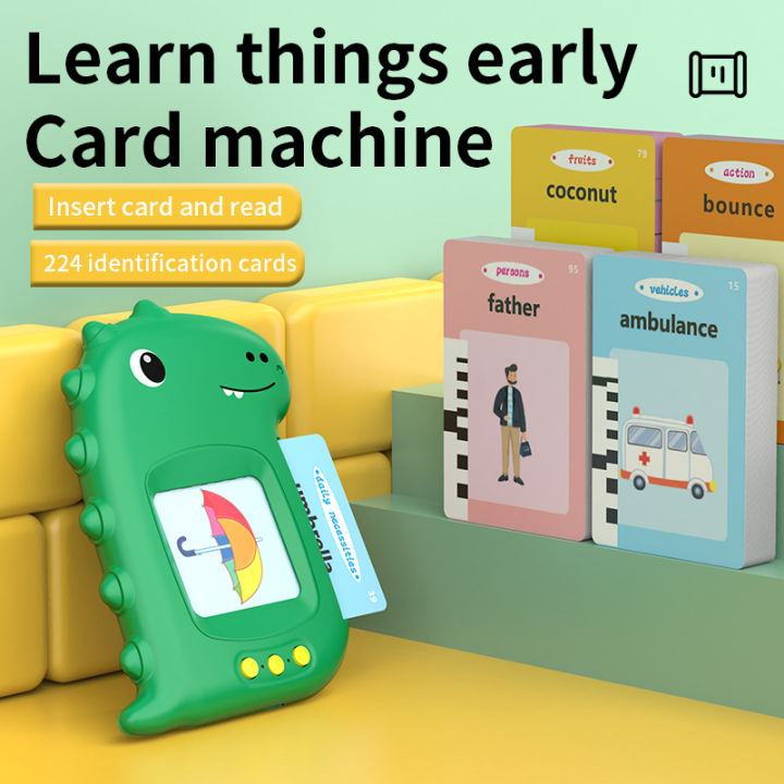 Talking Early Education Flash Card Machine Learning Language English Electronic Audio Book Toy Children Birthday Gift Toy Luhuai CVC