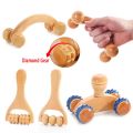 Wooden Massage Roller Therapy Body Massager Foot Face Shoulder Neck Hand Push Roller Massager Body Soothing Massage Tool.