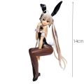 New 14cm Yosuga no Sora Anime Figure Kasugano Sora Bunny Girl Model Host Computer Chassis Decor Car Ornaments Toy have box.