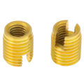 10pcs M8 x M5 Self Tapping Threaded Insert 302 Slotted Type Screw Bushing for Thread Repair. 