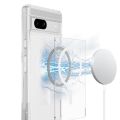 For Google Pixel 6a Mobile Cover Edge-Reinforced Shockproof Cushion Back Clear Hybrid Transparent Hard Cover Casing.