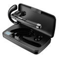 Bluetooth Earpiece Bluetooth V5.1 Headset with Charging Case Hands-Free Single Ear Headset Noise Canceling Mic for Xiaomi iPhone.