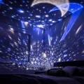 Rotating Dream Projector Lamp Starry Night Light Colorful Starry Sky Lamp -blue. 