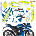 Full Body Sticker Set for Suzukii Gixxer/SF 2016 to 2018 (Old Model). 