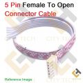 5 Pin Female To Open Connector Cable. 