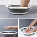 Plastic Fold Basins Portable Wash Basins Folding Laundry Tub Adult Baby Bath Basin Bathroom Kitchen Accessories Wash Basin Foldable Washbasin Portable Travel Plastic Washbasin Household Storage Folding Laundry Washbasin. 