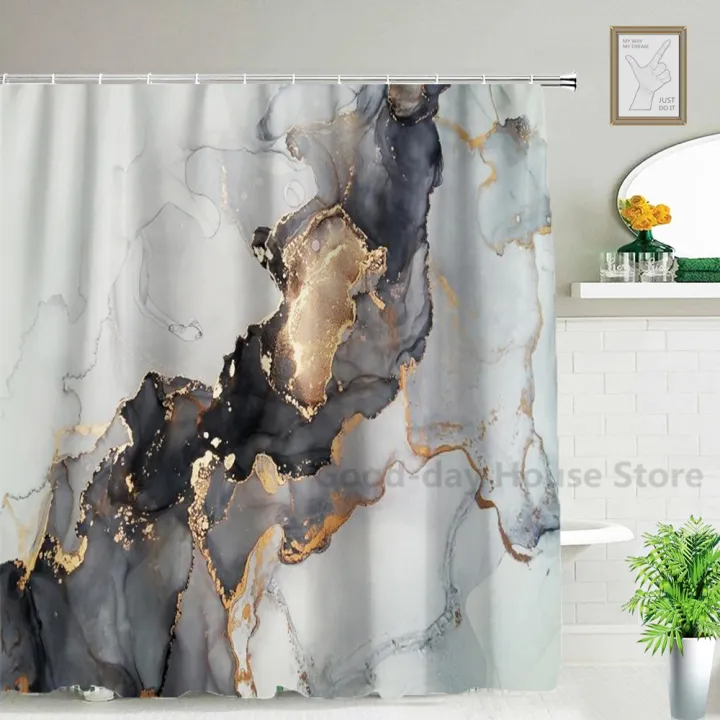 Black%20Gold%20Luxury%20Shower%20Bathroom%20Curtain%20Waterproof%20Fabric%20Modern%20Marble%20Bath%20Toilet%20Door%20Curtains%20Home%20Decor%20Cortinas%20De%20ducha%20-%20Image%207