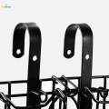 Folding Bike Front Basket Bike Wire Basket with Handles, Easy Installation on Front Handlebar for Bike Accessories Frame Basket Bag Cargo Rack. 
