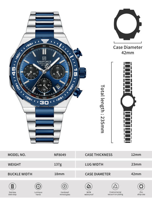 NAVIFORCE%20NF8049S%20Men%E2%80%99s%20Trendy%20Watches%20with%20Multifunctional%20Dial%20Luminous%20Waterproof%20High-Quality%20Quartz%20Watch%20-%20Image%204