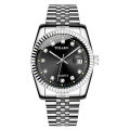 YOLAKO Couple Men's Women's Steel Band Watch Glow Calendar Diamond Scale Gold Business Men Watch Women Bracelet Wristwatches.