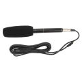 Professional Shotgun Condenser Microphone Cardioid Handheld Mic with 3 Pin XLR Interface for Television News Reporter Interview. 