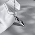 Titanium Steel Necklace Men's Trendy Light Luxury Original Geometric Diamond Pendant ins Cool Style Simple Jewelry Female Chain.