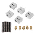 3D Printer Nozzle Kit, Professional 15Pcs 3D Printer Heating Block Kit Practical for Replacement.