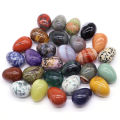 Ornament Ying Chakra Energy Crystal Fluorite Stone Agate Purple Water Crystal Stone ni Egg Heavenly Object Bird Yo22x30mm Easter Ritual Room Home Wear.