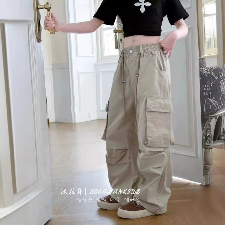 ZOETOP%202024%20Korean%20Spring%20Autumn%20School%20Girl%20Sport%20Pants%20Trousers%20Junior%20Girl%20Comfortable%20Cargo%20Pants%20Child%20Girls%20Casual%20Pants%20-%20Image%204