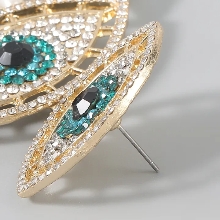 Exaggerated%20Metal%20Rhinestone%20Imitation%20Pearl%20Evil%20Eye%20Earrings%20Castle%20Banquet%20Dangle%20Earrings%20Women's%20Statement%20Accessories%20-%20Image%205