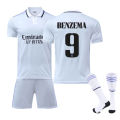 22-23 ew home football jersey adrid o.9 enzema away children's jersey training kit. 