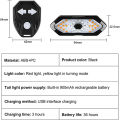 Bike Light Turn Signals Remote Control Bicycle Direction Indicator Taillight Fullhouse. 