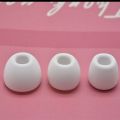 (New) 6PCs white silicone eartips cover-replacement ear tips buds-for Apple AirPod pro wireless Bluetooth headphones cover L M s.