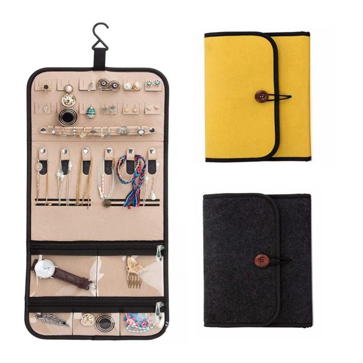 Portable%20Travel%20jewelry%20organizer%20roll%20Secure%20Waterproof%20Foldable%20jewelry%20case%20Compact%20Versatile%20Journey%20rings%20necklaces%20-%20Image%203