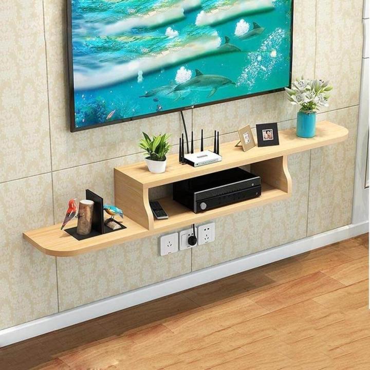 Hanging Set Top Box Holder Wall Mounted TV Unit Wi-Fi Router Storage ...