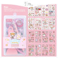 200PCS set Kawaii PET Washi Stickers Scrapbooking DIY Journal Diary Decorative Stickers Gift Set.