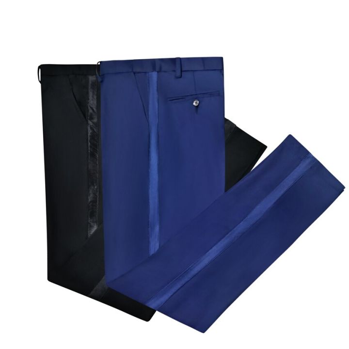 Classic%20style%20Tuxedo%20Pants%20Black%20Edge%20Suit%20Trousers%20Black%20Satin%20trimmed%20trousers%201%20Piece%20Man%20Pant%20-%20Image%204