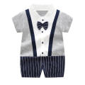 Newborn Romper Baby Boys Summer Clothes Infant Boy Gentleman Rompers Baby Cotton Soft Clothing.