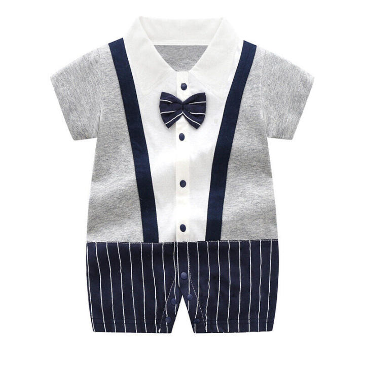 Newborn%20Romper%20Baby%20Boys%20Summer%20Clothes%20Infant%20Boy%20Gentleman%20Rompers%20Baby%20Cotton%20Soft%20Clothing%20-%20Image%203
