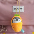 Japanese positive energy koi penguin plush doll small pendant bag hanging charm doll keychain doll. 