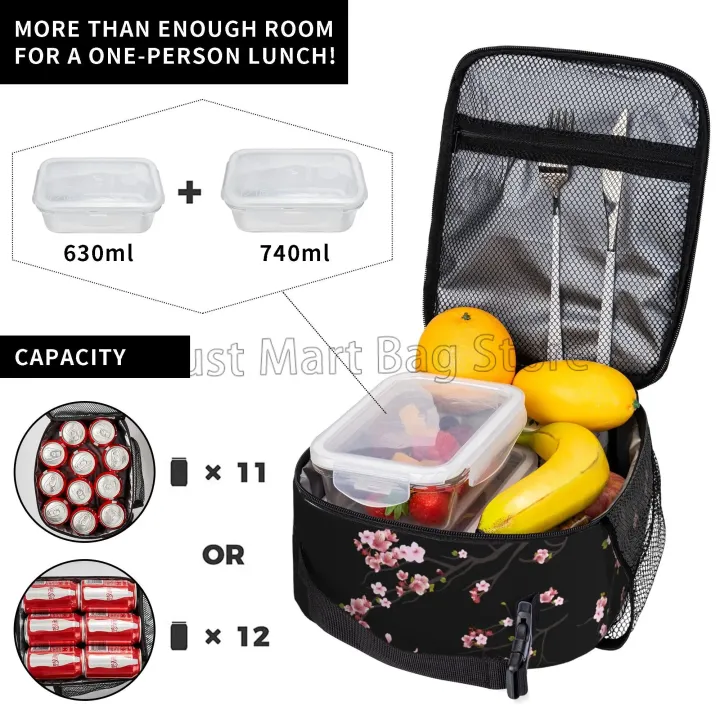 %E3%80%90NEW%E3%80%91%20Japanese%20Sakura%20Cherry%20Blossoms%20Tree%20Insulated%20Lunch%20Bag%20Reusable%20Lunch%20Box%20For%20Work%20Picnic%20Beach%20Leakproof%20Cooler%20Bento%20Tote%20-%20Image%203