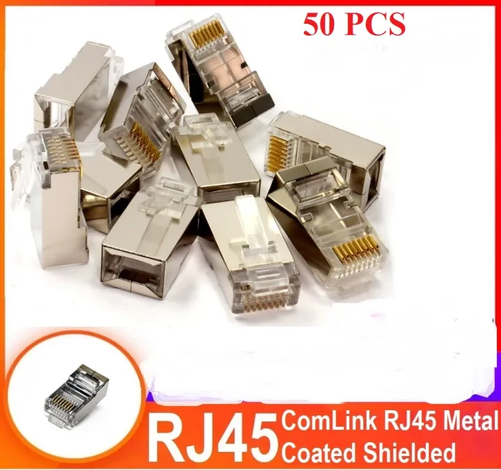 RJ45%20Connector%20(Metal%20Shielded)%2050Pcs%20Compatible%20with%20CAT5E%20CAT6%20-%20Image%202