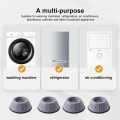 4Pcs Set Anti-Vibration Pads Rubber/Silicone Noise Reduction Vibration Anti-Walk Foot Mount for Washer and Dryer Adjustable Height Washing Machine Mat. 
