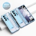 Case with S Pen Pen Holder For Samsung Galaxy Z Fold 5 4 3 CLEAR Case Screen Protector Hinge Kickstand Cover For ZFold5 Fold43.
