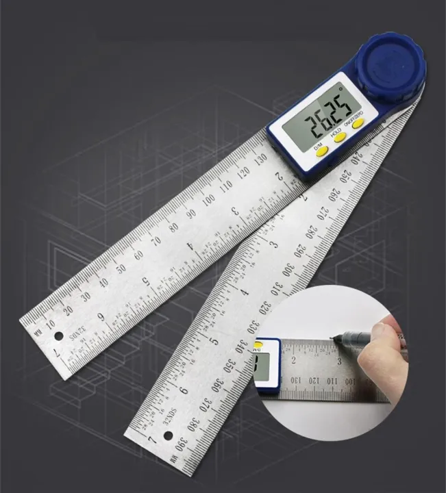 KOGEEK%202%20in%201%20digital%20angle%20gauge%20measuring%20instrument%20level%20200mm%20multifunctional%20protractor%20woodworking%20ruler%200-200%20digital%20display%20angle%20-%20Image%203