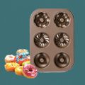 Becker round 3 flowers even donut 12 even heart-shaped flower cake home oven non-stick golden baking pan mold. 