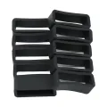 20x Silicone Watchband Strap Loops Black Watch Strap Holder Fastener Rings, Wristwatch Keeper Retainer Smart Watch Band Repair , 12mm 18mm. 
