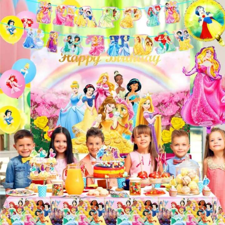 Disney%20Princess%20Disposable%20Tableware%20Set%20Snow%20White%20Cinderella%20Belle%20Paper%20Plate%20Tablecloth%20Kids%20Girls%20Birthday%20Party%20Decoration%20-%20Image%206