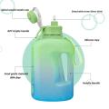 2.4 Liter Sports Water Bottle With Straw Large Capacity Fitness With Scale Gradient Kettle Outdoor Plastic Portable Water Bottle.