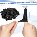 800 Pcs Disposable Latex Finger Cots Protective Fingertips Gloves Spare Parts Accessories Black Anti Static Finger Cots Rubber Finger Sleeves. 