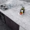 5 Miter Marble wall floor tiles sticker self adhesive white Marble Sheet for kitchen bed room.