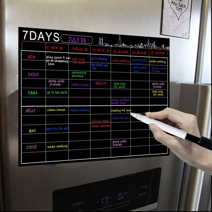 Magnetic%20Dry%20Erase%20Calendar%20Set%2016X12%20Inch%20Whiteboard%20Weekly%20Planner%20Organizer%20A3%20White%20Board%20for%20Refrigerator%20Fridge%20Kitchen%20Home%20-%20Image%202