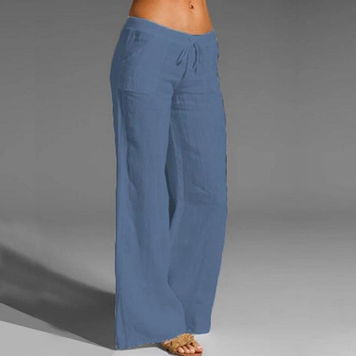 Fashion%20Pants%20Women%20Cotton%20Linen%20Pants%20Wide%20Leg%20Pantalon%20High%20Waist%20Drawstring%20Loose%20Pants%20Large%20Size%205XL%20Casual%20Female%20Trousers%20-%20Image%202