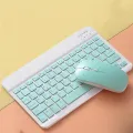 Wireless Keyboard and Mouse Set: Compact Bluetooth Keyboard (Rechargeable) with Matching Mouse. English Ergonomic Design for a Comfortable Experience on iPad, Tablets, Phones, Laptop, Android, iOS, and Windows. 