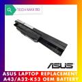 Asus Laptop Battery For A32-K53 A53 X43B A84S A43S X53 X54 X84 Series Laptop Battery. 