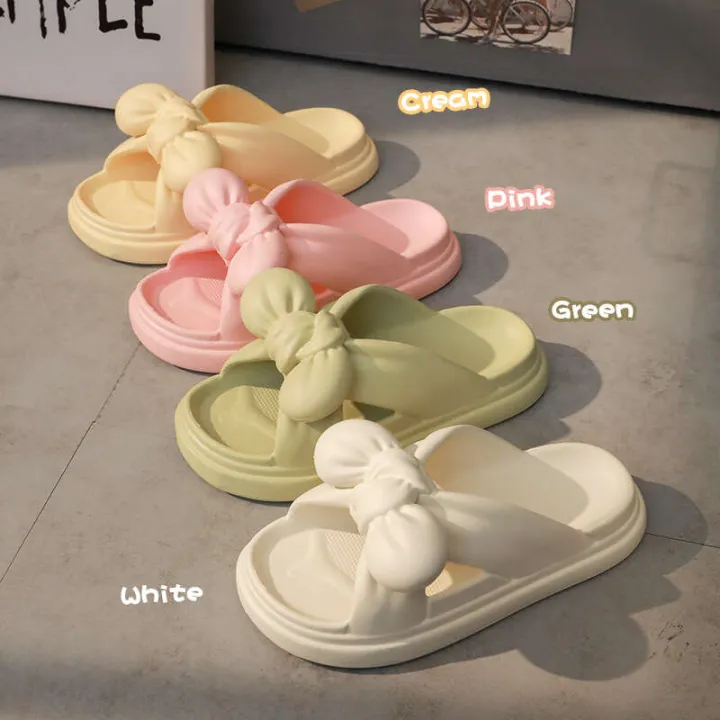 Bow%20shaped%20sandals%20women%20summer,%20non%20slip%20thick%20soled%20cute%20slippers%20indoor%20and%20home%20use.%20Women%20wear%20them%20outside%20the%20bathroom%20for%20bathing%20in%20summer%20-%20Image%204