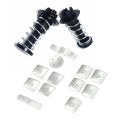 2 Pcs Hood Catch Spring Safety 2048800127 with Inner Door Armrest Window Switch Button Trim Cover Sticker.