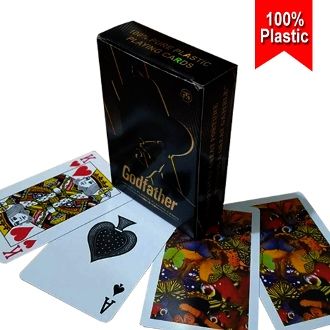 Card Game (Godfather) For Family Fun! Family Children Friends Playing Fun Cards Traditional Game Classic Game (Tash plastic Card)